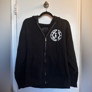 Ritual Apparel Zip-Up Hoodie | Black | Size Medium